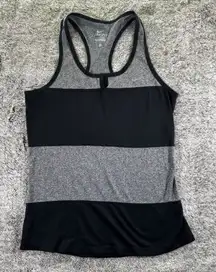 Nike Dri-Fit Tank Womens Sz S Black/Gray