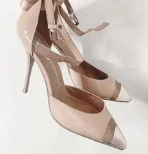 Jeffrey Campbell patent leather bullet cap heels