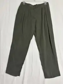 Chicos Skimmer Crop Pant Sz 00/US 2 Ultimate Fit Soft Pleated Green NWT Flawed