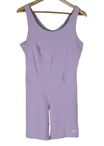 Nike Romper Womens M Lavender Sleeveless Stretch Athletic Clean Girl Fitness