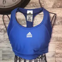 Adidas clima cool sports bra blue workout bra size medium gym work out clothing‌