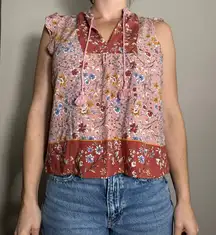 Gypsies and Moondust Boho Multicolor Tank Size Small