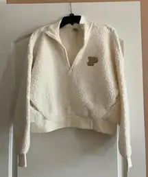 PINK Victoria's Secret Quarter-Zip Sherpa Jacket