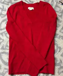 Maeve Anthropologie Red Sweater Size Small