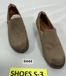 Womans NWOT Cobb Hill Laurel Shooti Slipon Casual Shoes 5.5 Taupe Heel Round Toe