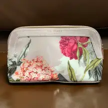 NWOT  GENLEE Palace Gardens Makeup Bag, Dusky Pink