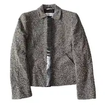 MaxMara Wool Blend Marled Button Sweater Cardigan Blazer Jacket Size 6