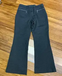 DKNY Womens Gray Flare Pants Zipper Pockets Stretch Size‎ 10 Workwear Career