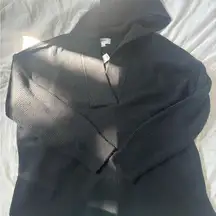 cozy up waffle knit sweater hoodie Small