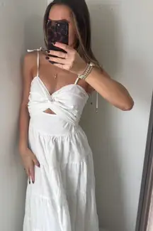 Beginning Boutique White Maxi Dress NWT