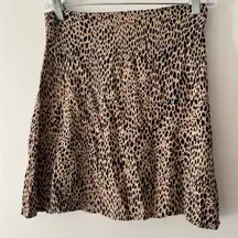 Brandy Melville Leopard Print Skirt