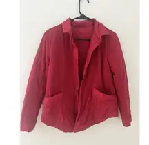 Lululemon Switch Please Scarlet Reversible Button Shacket Jacket size 4