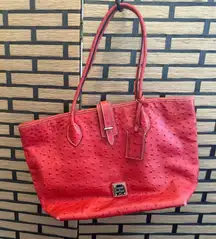 Dooney & Bourke Red Ostrich Liliana Tote‎