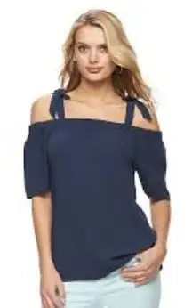 Juicy Couture Cold Shoulder Bow Top