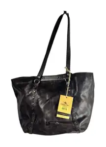 NWT‎ Patricia Nash Benvenuto Tote Distressed Brown Leather Large Shoulder Bag