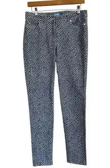J. McLaughlin Women’s Geometric Print Skinny Jeans Blue Size 6