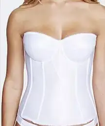 Macy’s Dominique Apparel White Juliet Underwire Bustier Size 40 C