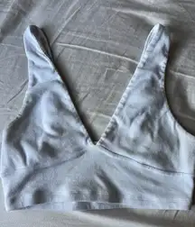 Nordstrom white cropped bra top