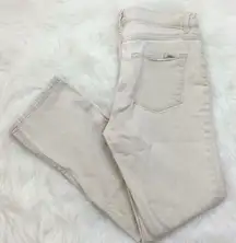 Ralph Lauren Jeans Co. off white straight cut denim jeans‎ Women’s Size 29