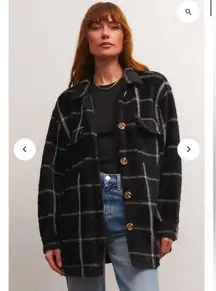 EUC Z SUPPLY Plaid Tucker Jacket