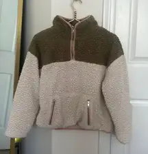 Fuzzy Half Zip Sweater