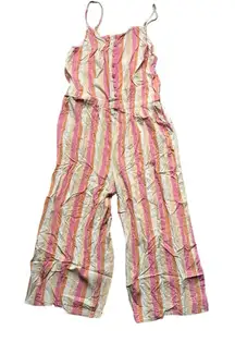 Matilda Jane Women's Striped Jumpsuit Size M Multicolor Summer‎ Wide-Leg