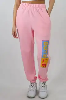 Boys Lie Better Half Mac Slim Sweatpants in Pink Size Small