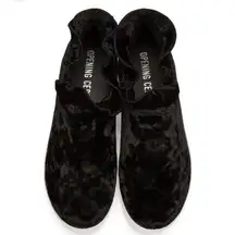 Opening Ceremony Black Ruffle Didi Ruffle Platform Sneaker