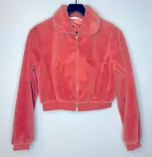 Molly Green Faux Fur Coral Coat Size S