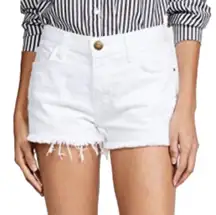 Current/Elliott White The Boyfriend Mini Shorts Size 30