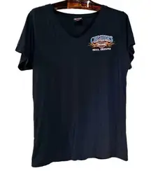 Harley-Davidson Women's V-neck Chester's Mesa, Arizona T-shirt Black Medium