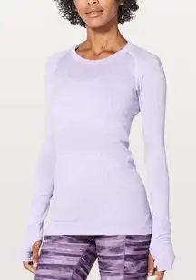 lululemon athletica Light Purple Long Sleeve Top