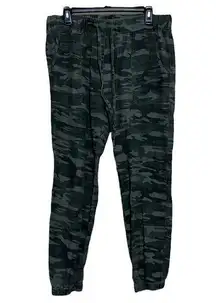 Women’s Sanctuary Green Camo Pull On with Drawstring Joggers