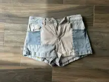 patchwork shorts