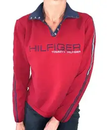 Tommy Hilfiger Vintage  Red Graphic Sweatshirt