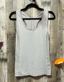 Lululemon Embodiment tank shirt althletic wear dot mesh dark chrome dusk