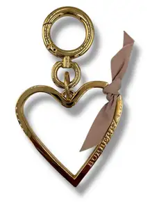 Burberry Heart Bag Charm – Gold Tone
