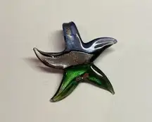 Starfish Costume Pendant / Charm Blown Art Glass