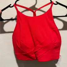 lululemon athletica Red Strappy Top