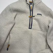 Patagonia Zip-Up Cream Sweater