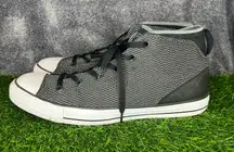 Converse Chuck Taylor All Star Mid Black Gray Knit Sneakers Unisex Men’s 12