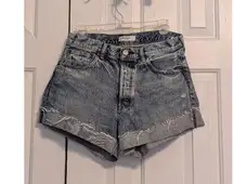 Women's Moussy Vintage Denim Shorts Blue, Size 28