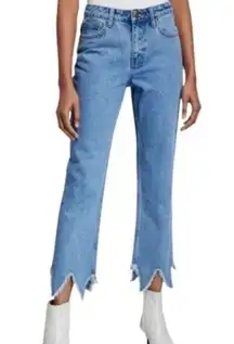 NWT EVIDNT Los Angeles Size 27 High Rise Essen Relaxed Denim Jeans