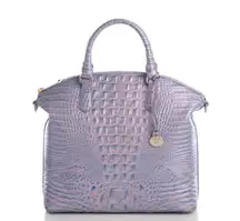 Genuine Leather LARGE DUXBURY SATCHEL FROSTED LILAC MELBOURNE