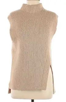 Sophie Rue Tan Mock Neck Ribbed
Sweater(Size Medium)