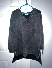 Zenana Acid Wash Pullover