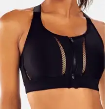 Zoe High Impact Sports Bra Black Size XS/S