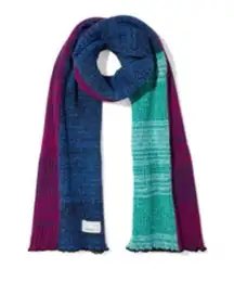 3.1 Philip Lim Patchwork marled ribbed knit scarf multi colored