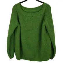 EUC Chunky Knit Green Sweater XXL