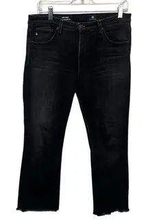 AG Adriano Goldschmied Women's Jodi Crop Jeans Black Size 30 US 10